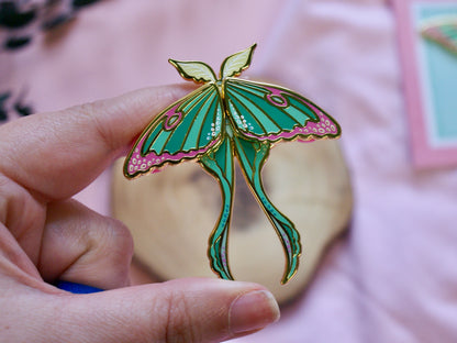 Luna - Moving Moth - Enamel Pin