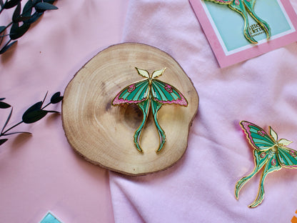 Luna - Moving Moth - Enamel Pin