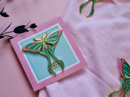 Luna - Moving Moth - Enamel Pin
