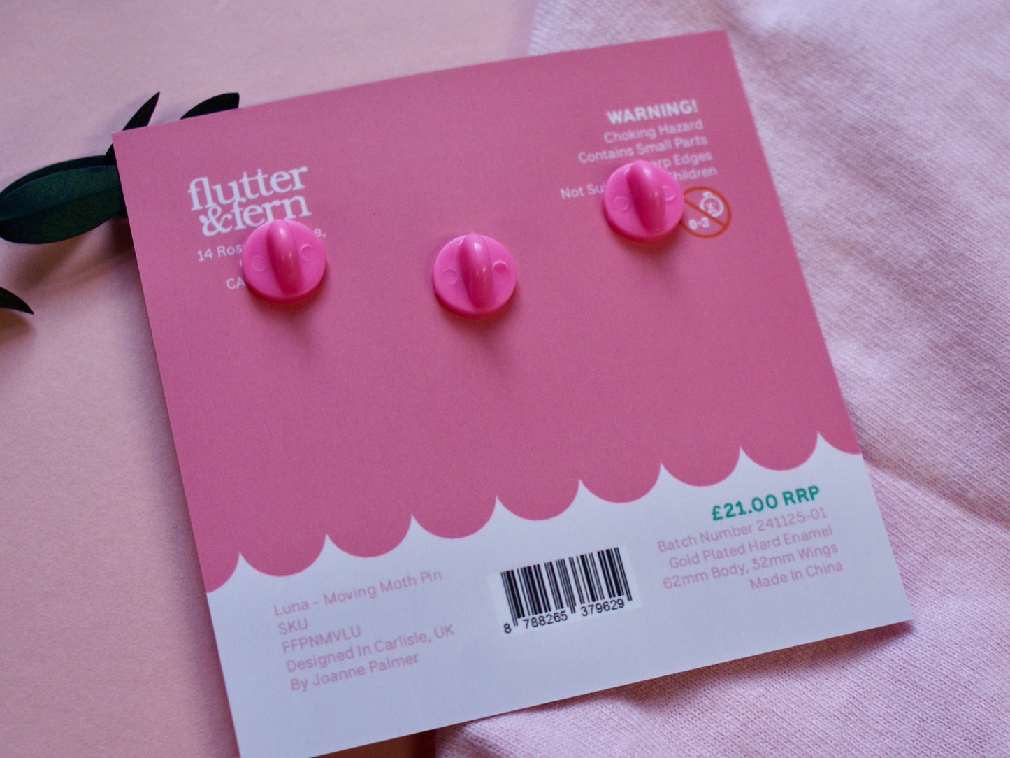 Luna - Moving Moth - Enamel Pin