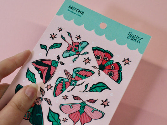 Moths - Sticker Sheet