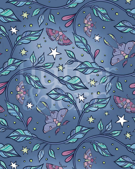 Moths Dancing - Colourway Exclusive - Purple