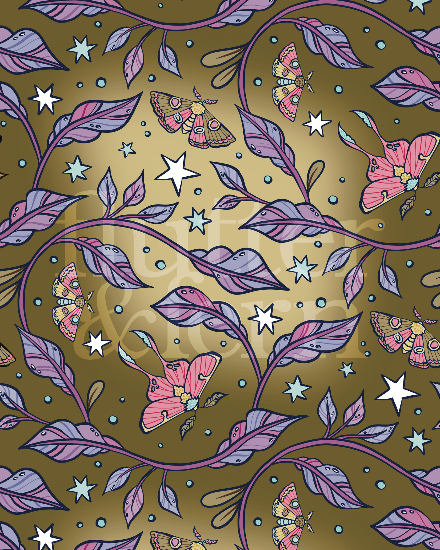 Moths Dancing - Colourway Exclusive - Tan