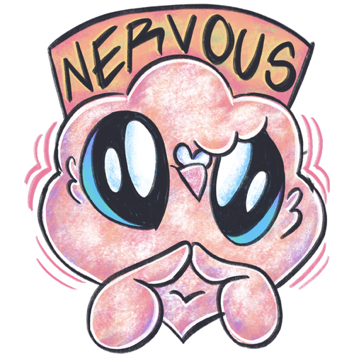 Nervous - Acrylic Pin