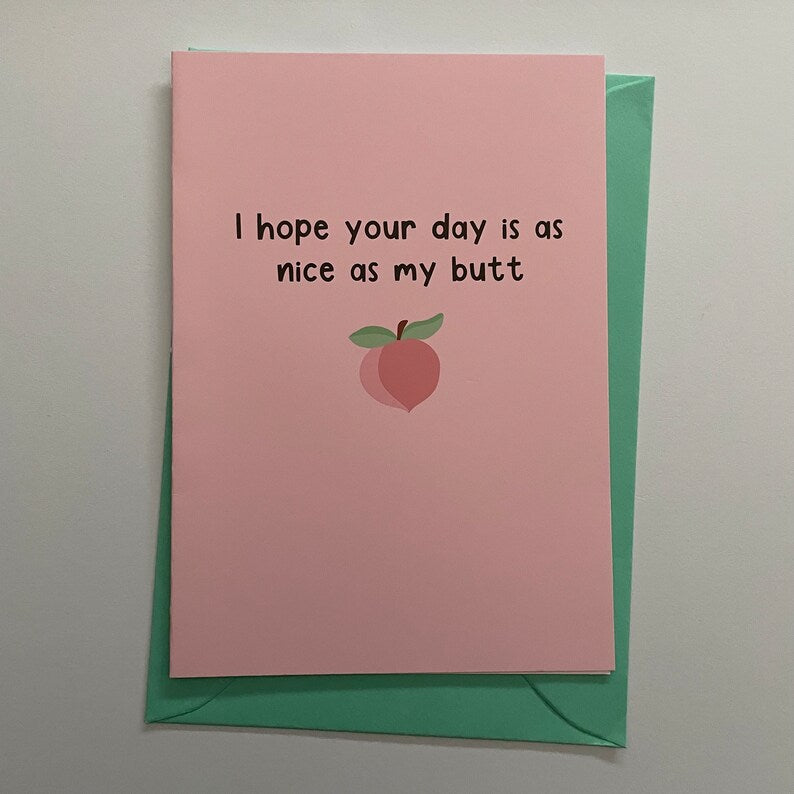 Nice Butt - A6 Card - Flutter & Fern