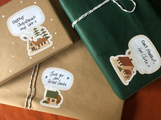 Norwegian Houses - Gift Tags