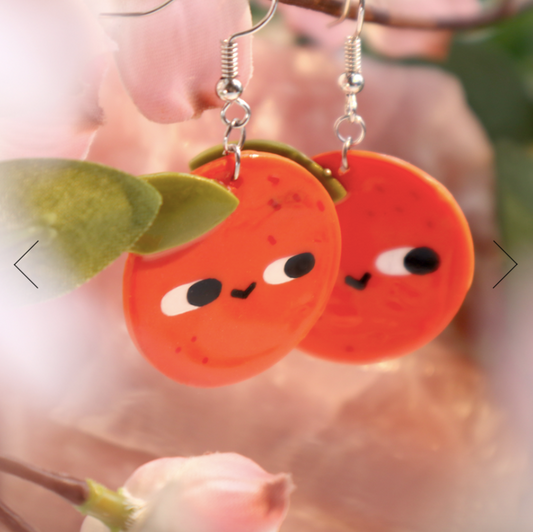 Cheeky Orange - Earrings