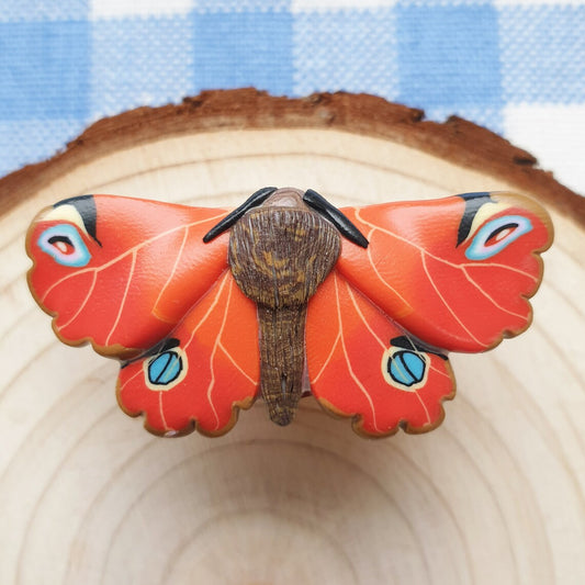 Peacock Butterfly - Handmade Pin