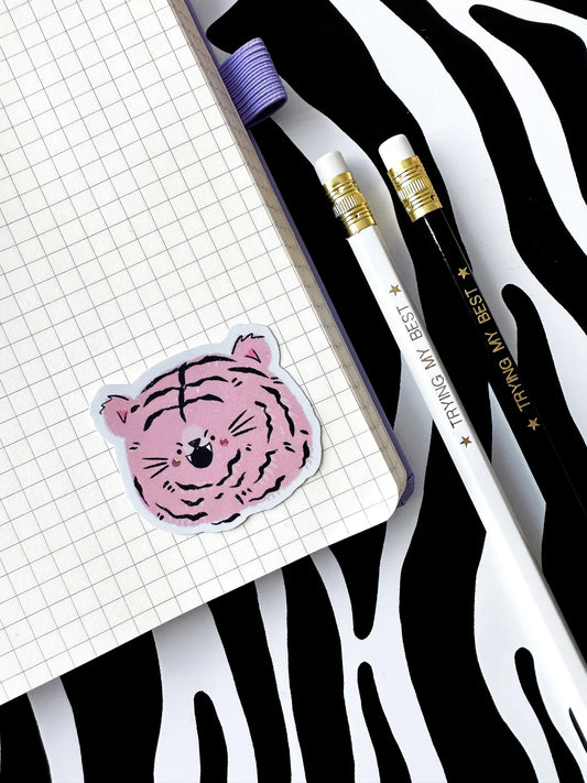 Pink Tiger - Sticker - Flutter & Fern