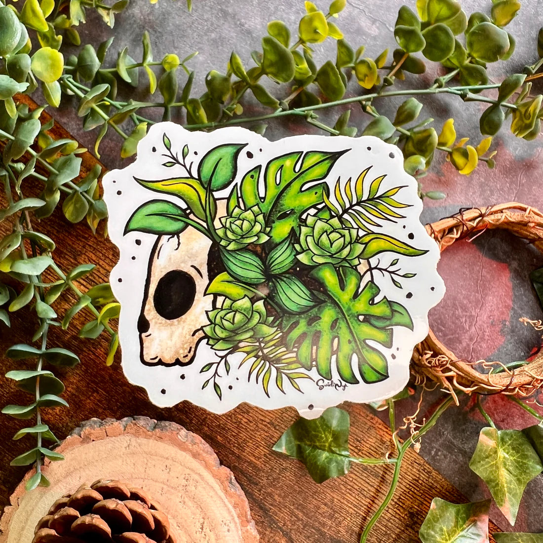 Plant Skull - Sticker