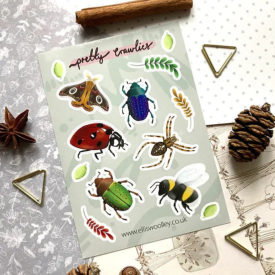 Pretty Crawlies - Sticker Sheet