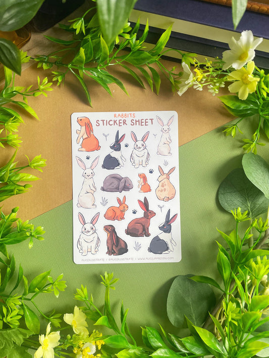Rabbits - Sticker Sheet