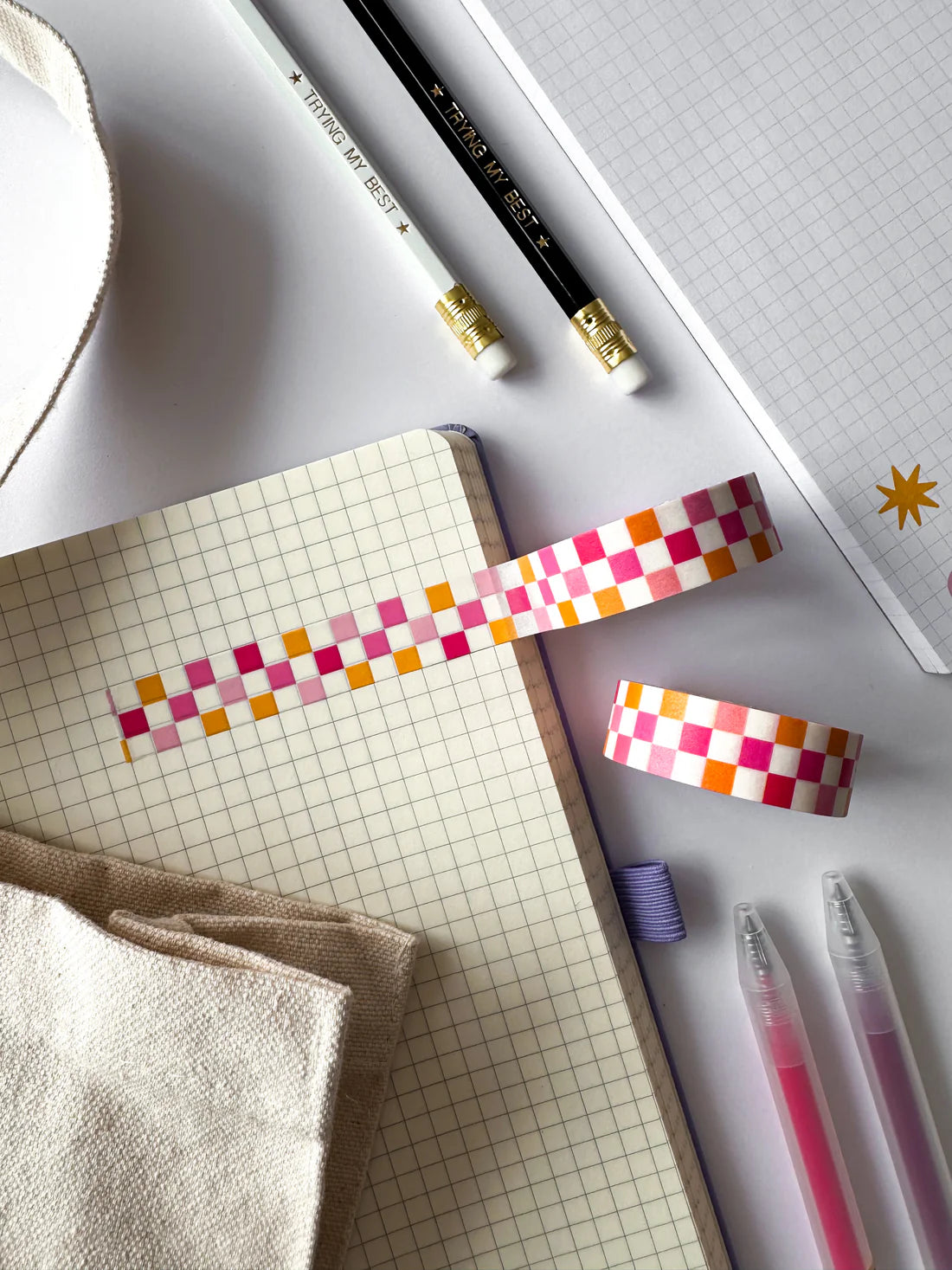 Rainbow Checkerboard - Washi Tape