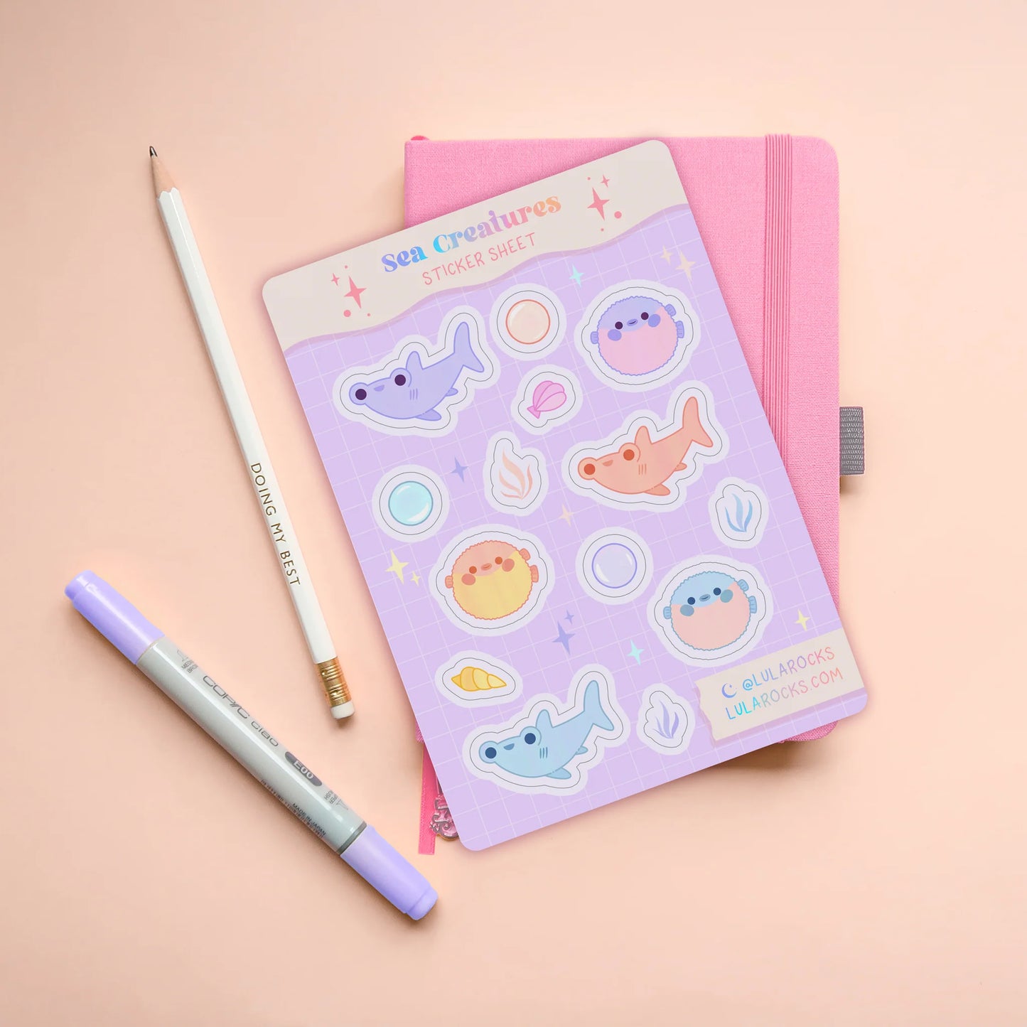 Sea Creatures - Sticker Sheet