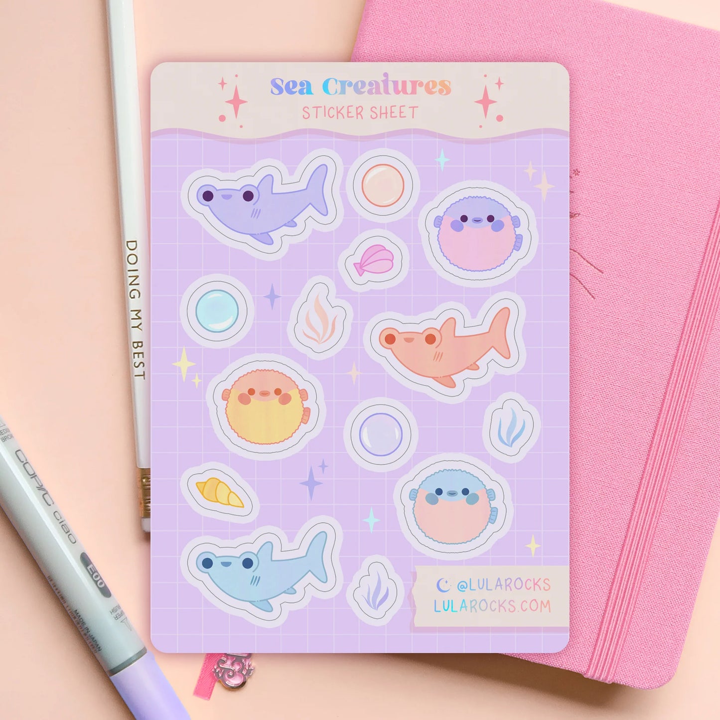 Sea Creatures - Sticker Sheet