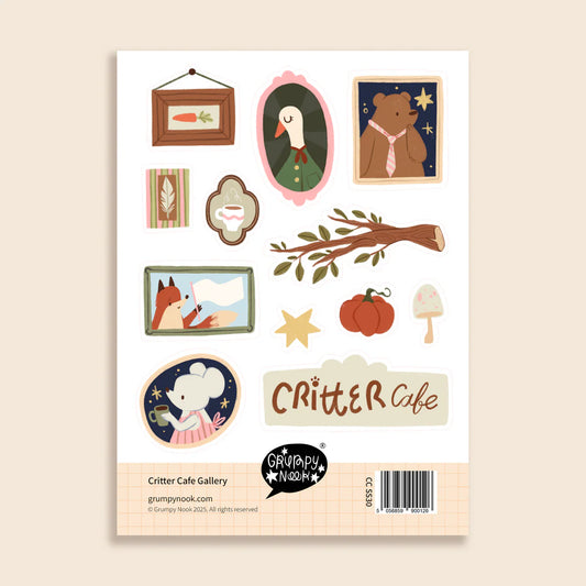 Critter Cafe Gallery - Sticker Sheet