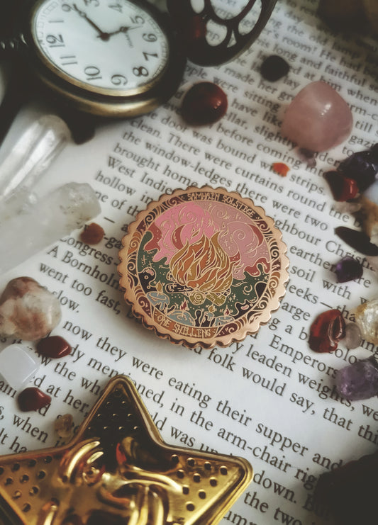 Samhain Stamp - Enamel Pin - Flutter & Fern