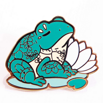 Sleepy River Toad - Enamel Pin