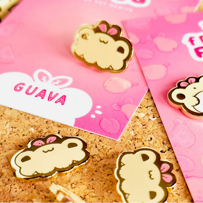 Guava Froot Frog - Enamel Pin Set