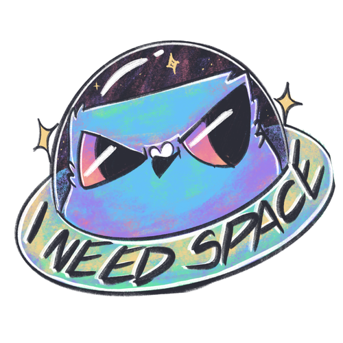 I Need Space - Acrylic Pin