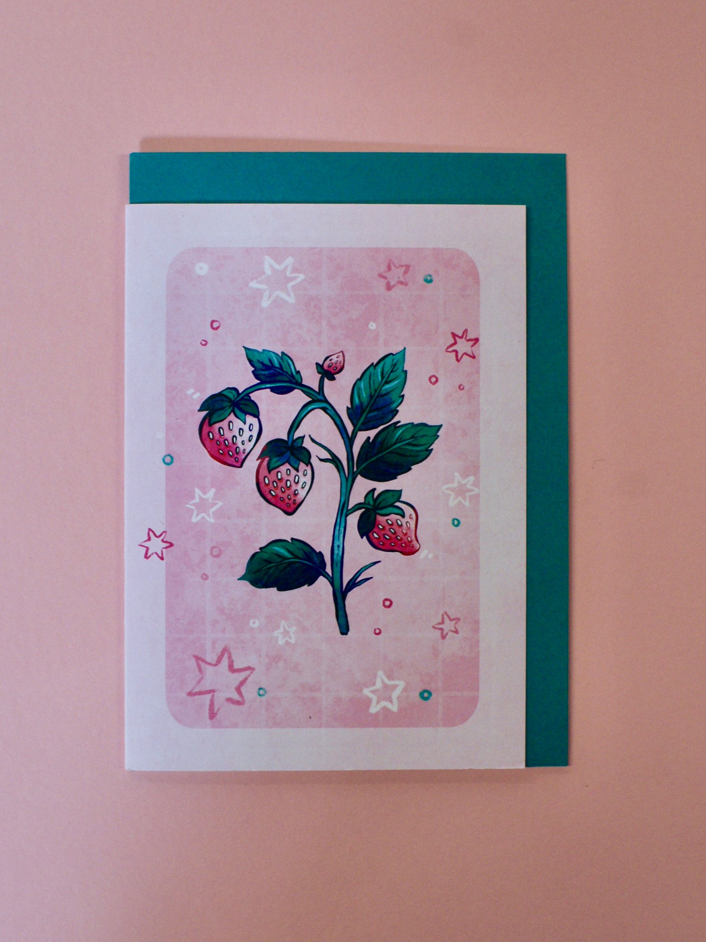 Strawberry Plant - A6 Card