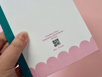 Strawberry Plant - A6 Card