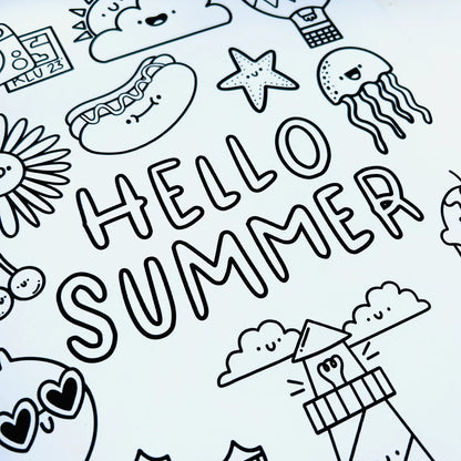 Summer Cuties - A4 Colouring book