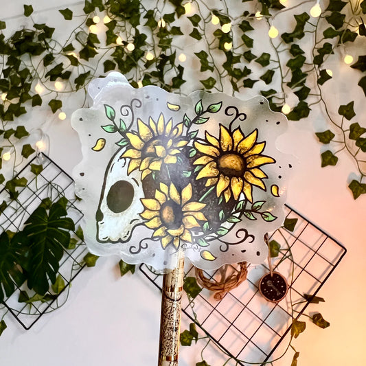Sunflower Skull - Sticker