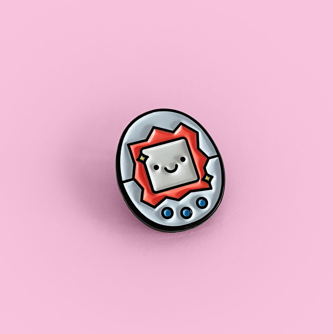 Tamagotchi - Enamel Pin - Flutter & Fern