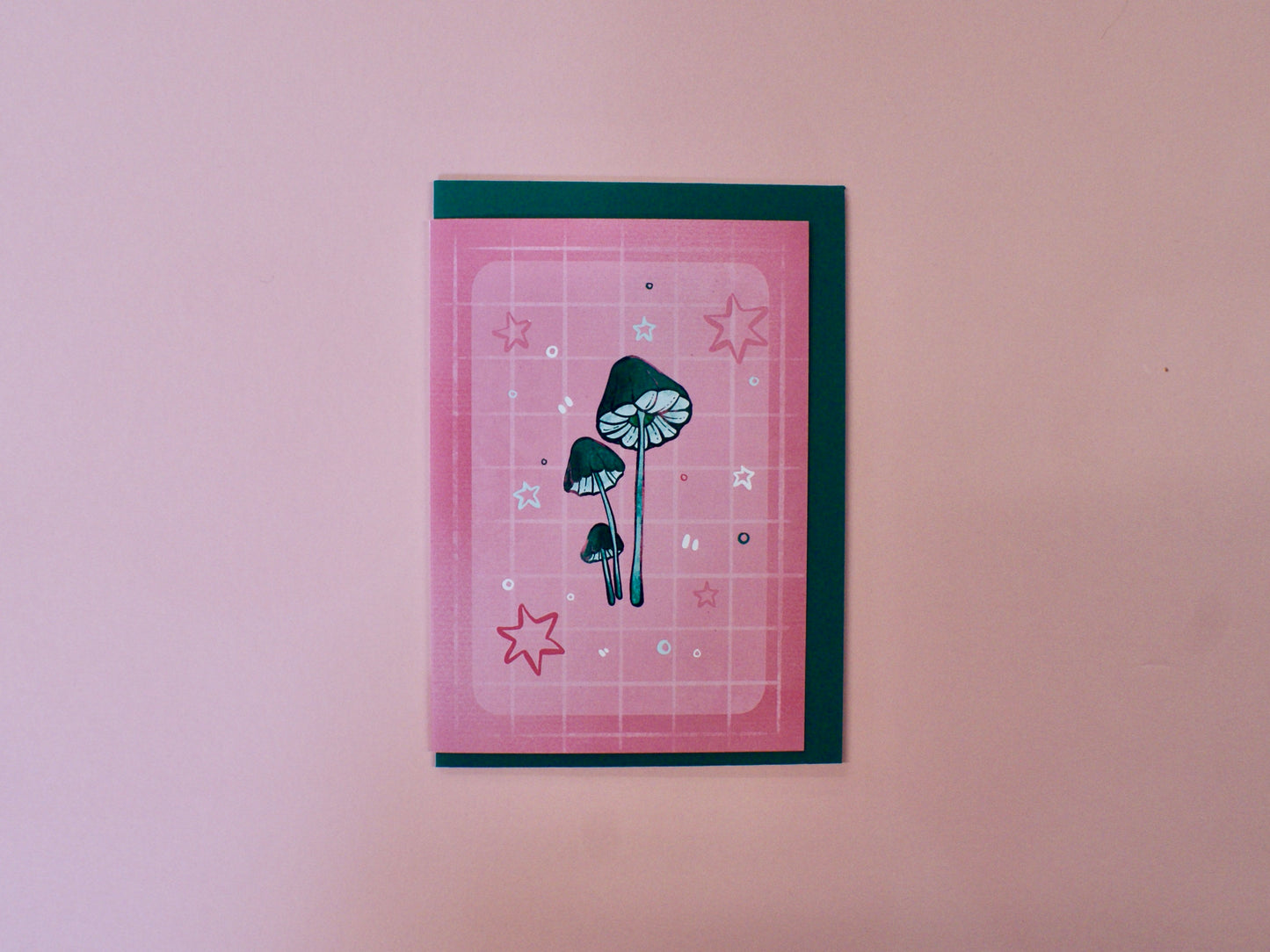 Teal Mushrooms - A6 Card