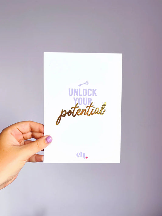 Unlock Your Potential - A5 Print