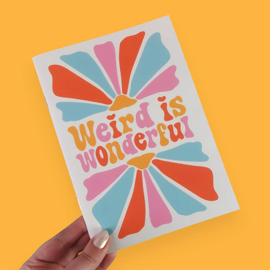Weird Is Wonderful - A5 Lined Notebook