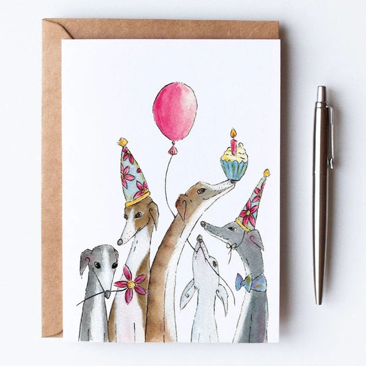 Whippet - Party - A6 Card