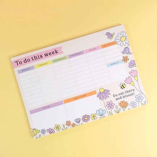 Wildflower - Weekly Desk Pad