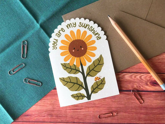 You Are My Sunshine - Greetings Card
