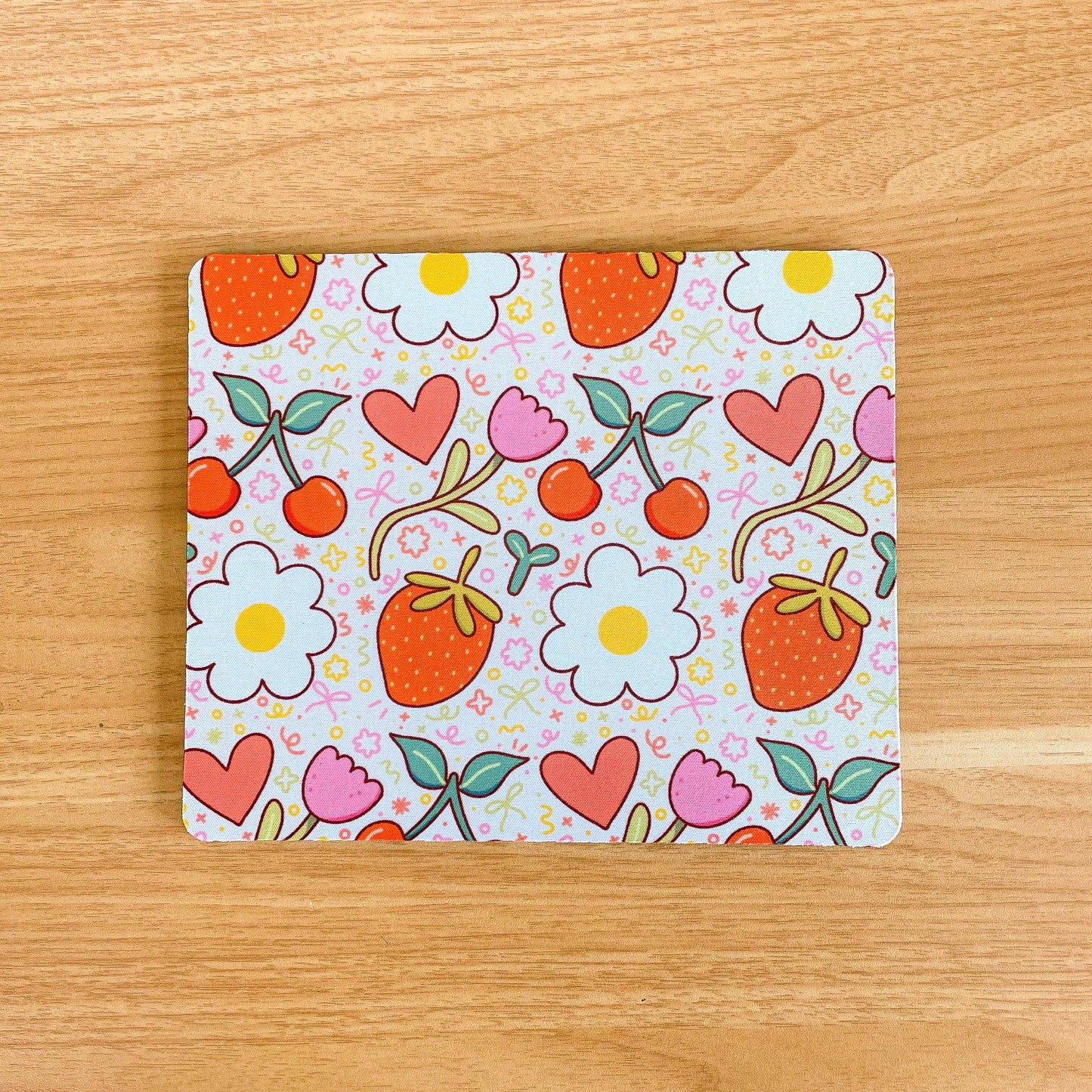 Fruit & Flowers - Rectangle Mouse Mat