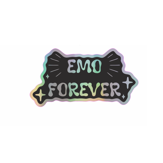 Emo Forever - Holographic Vinyl Sticker