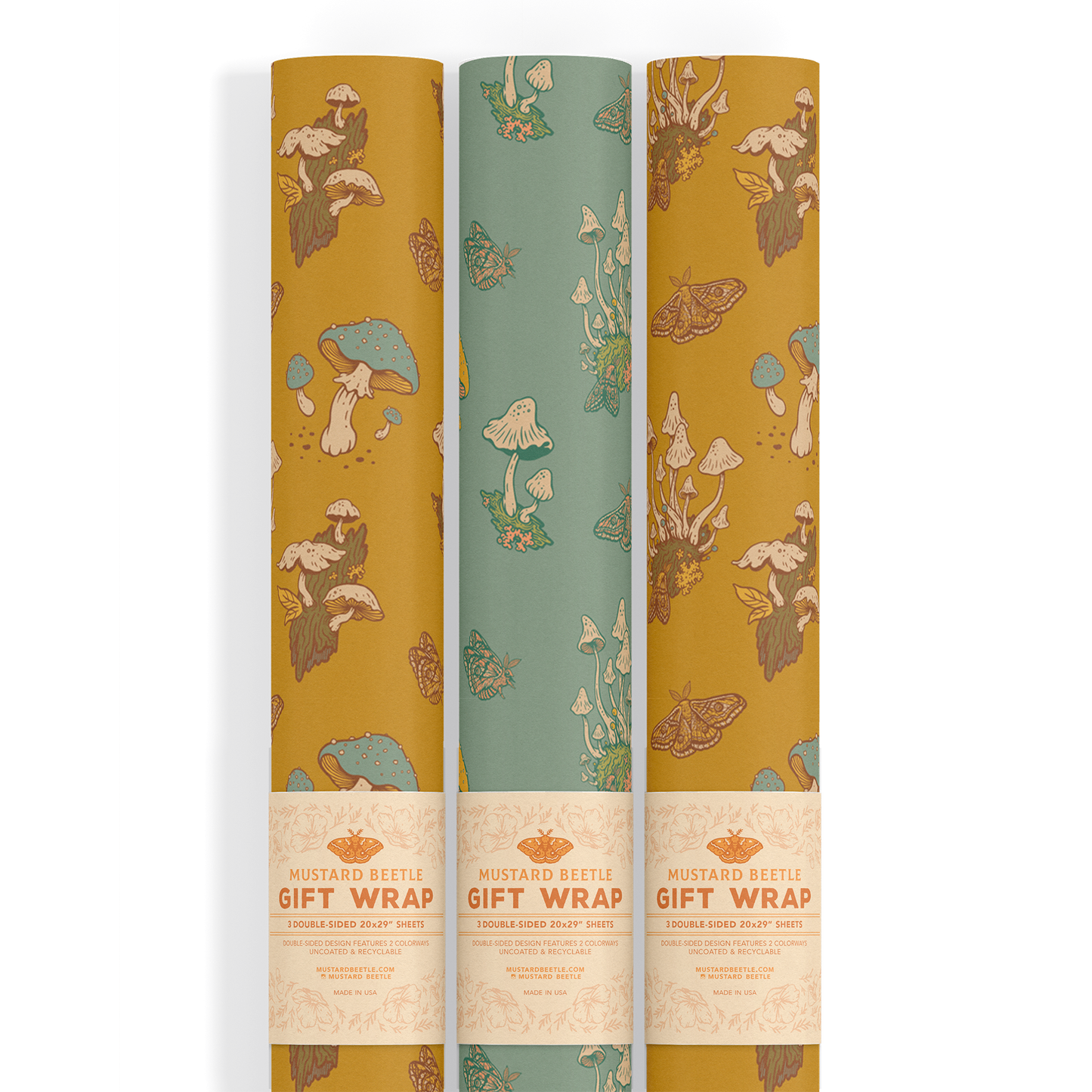 Mushrooms (Double Sided) - Wrapping Paper