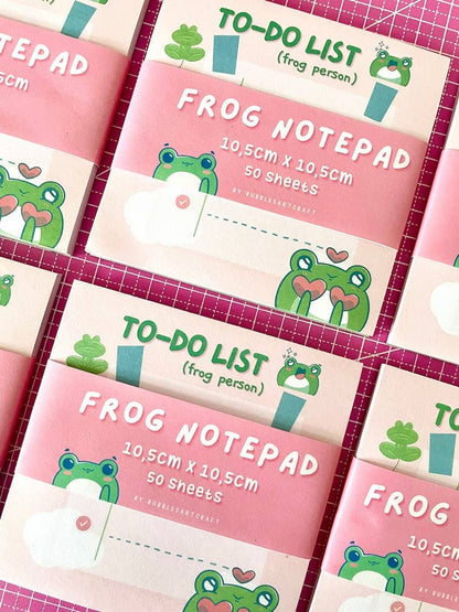 Frog Note Pad | Cute Memo Pad | To Do List Planner