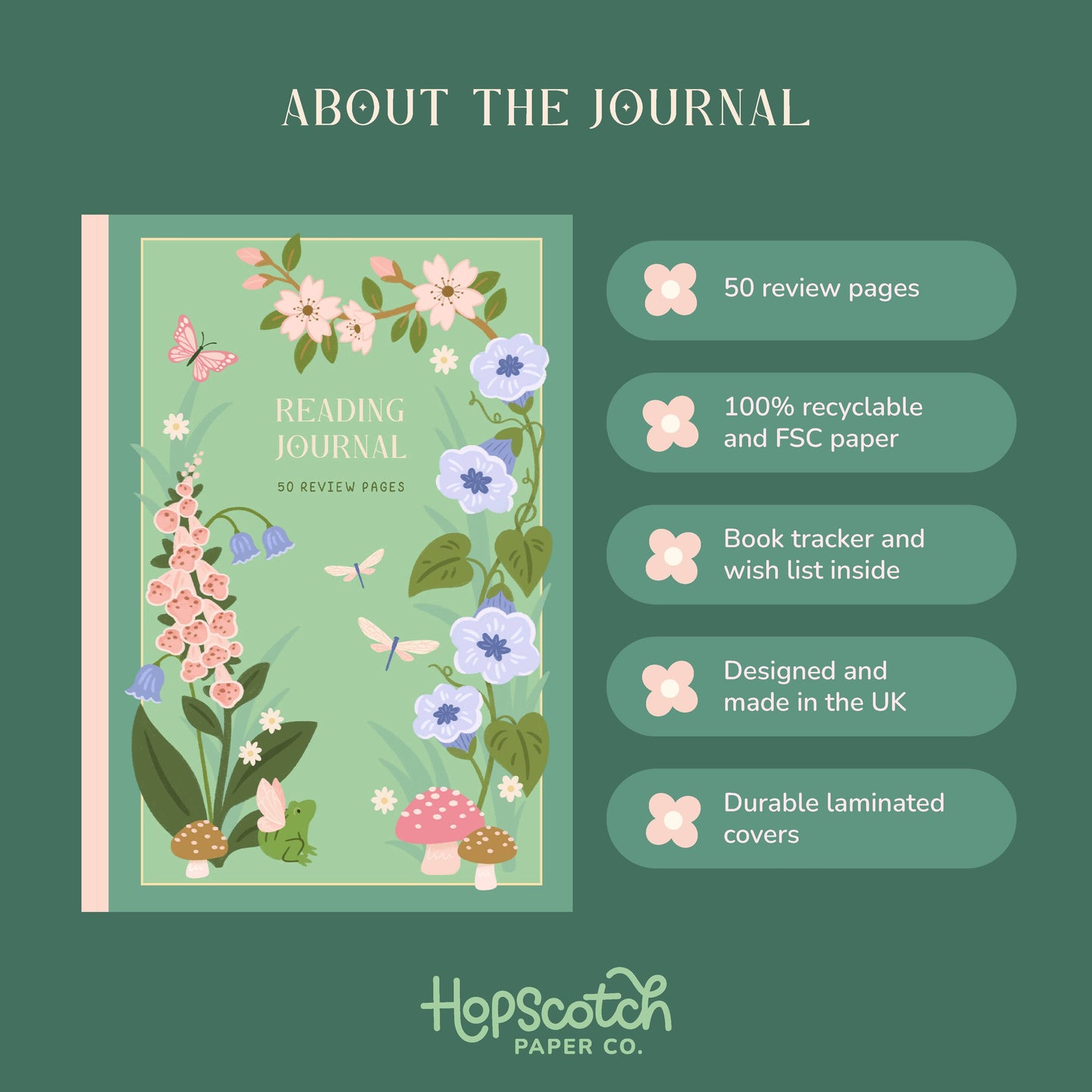 Whimsical Reading Journal – Book Review Notebook