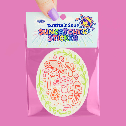 Mushrooms Fungi - Suncatcher