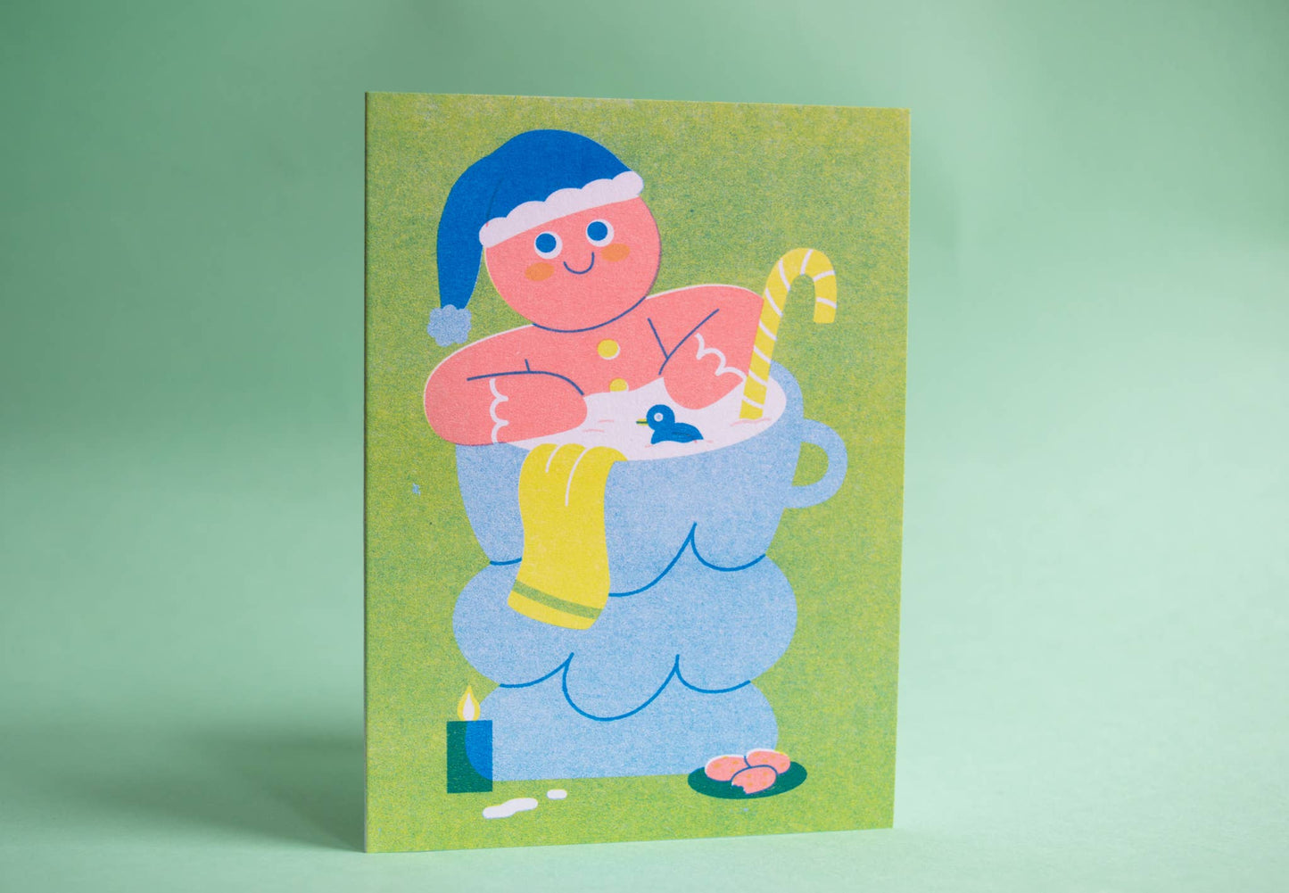 Gingerbread - Seasonal Risograph Card