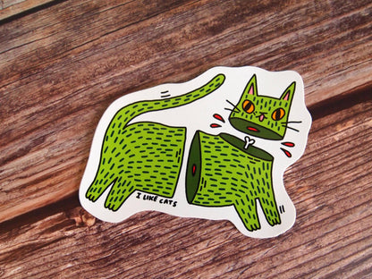 Zombie Cat - Sticker