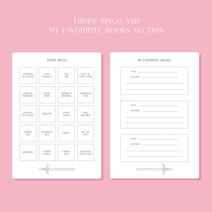 Romantasy Reading Journal – Book Review Notebook
