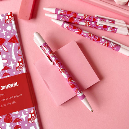 Pink Mushroom - Ballpoint Pen