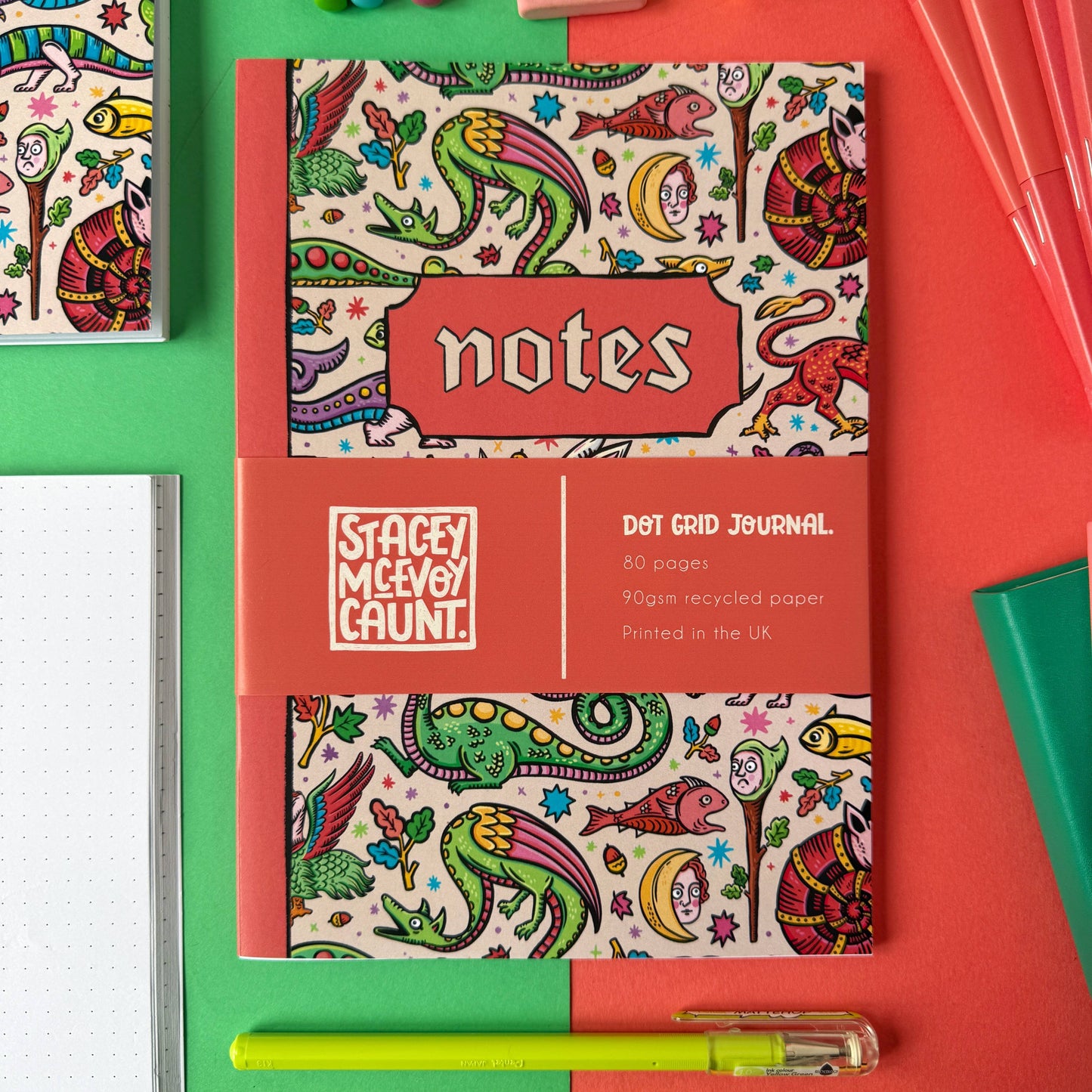 Medieval Menagerie - A5 Dotted Notebook
