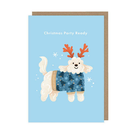 Cockapoo Christmas Jumper - A6 Christmas Card