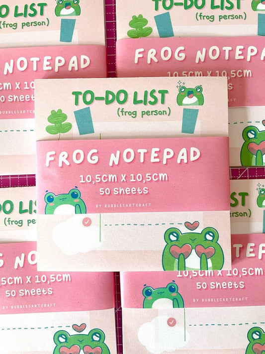 Frog Note Pad | Cute Memo Pad | To Do List Planner