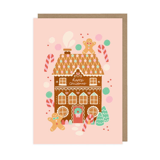 Gingerbread House - A6 Christmas Card