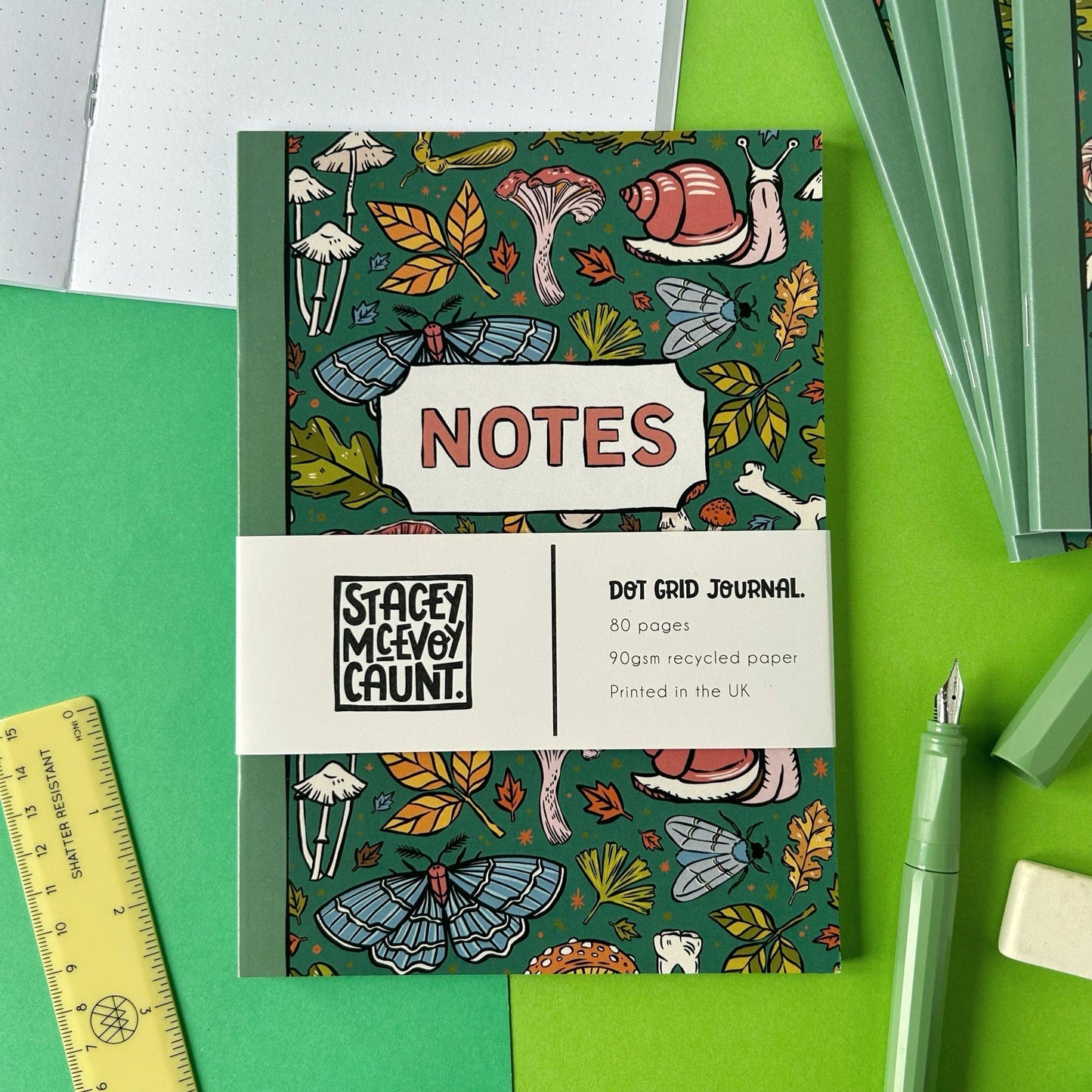 Forest Things - A5 Dotted Notebook